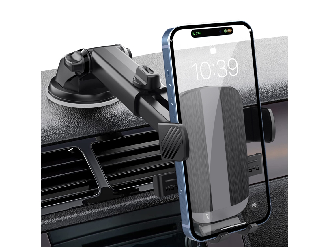 Suporte De Telefone Para Carro Com Padrão De Textura Qu-qu-fashion Suporte De Telefone Para Carro Com Pescoço De Ganso Flexível Suporte De Telefone Pa