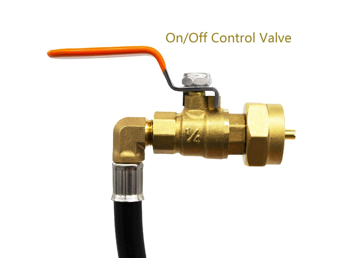 Adaptador de Recarga de Propano com Válvula