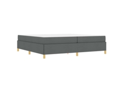 Conjunto 1 Estrutura Da Cama Vidaxl Cinzento-baço Tecido (200 X 200 Cm)