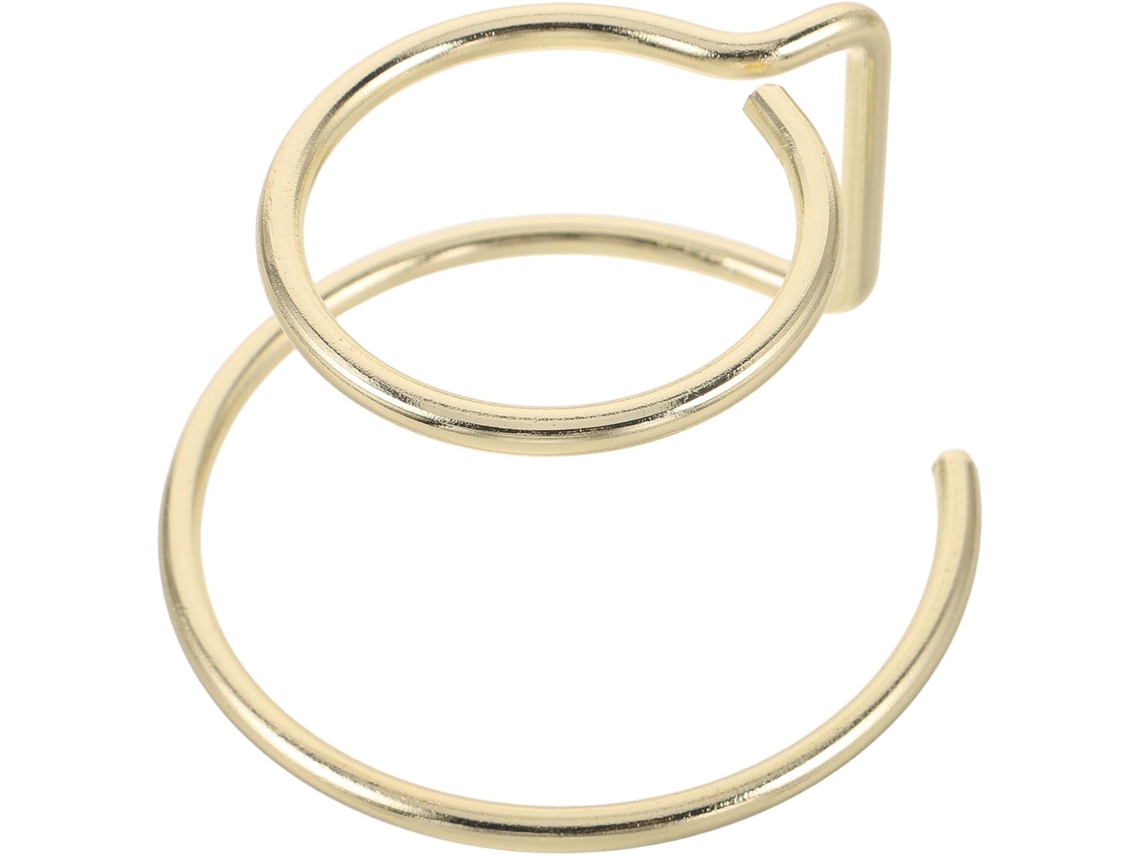 Suporte Decorativo Esférico Metal Dourado Duplo Cantos Arredondados Elegante Expositor Bolas Cristal 5 Ideal GOKOCO