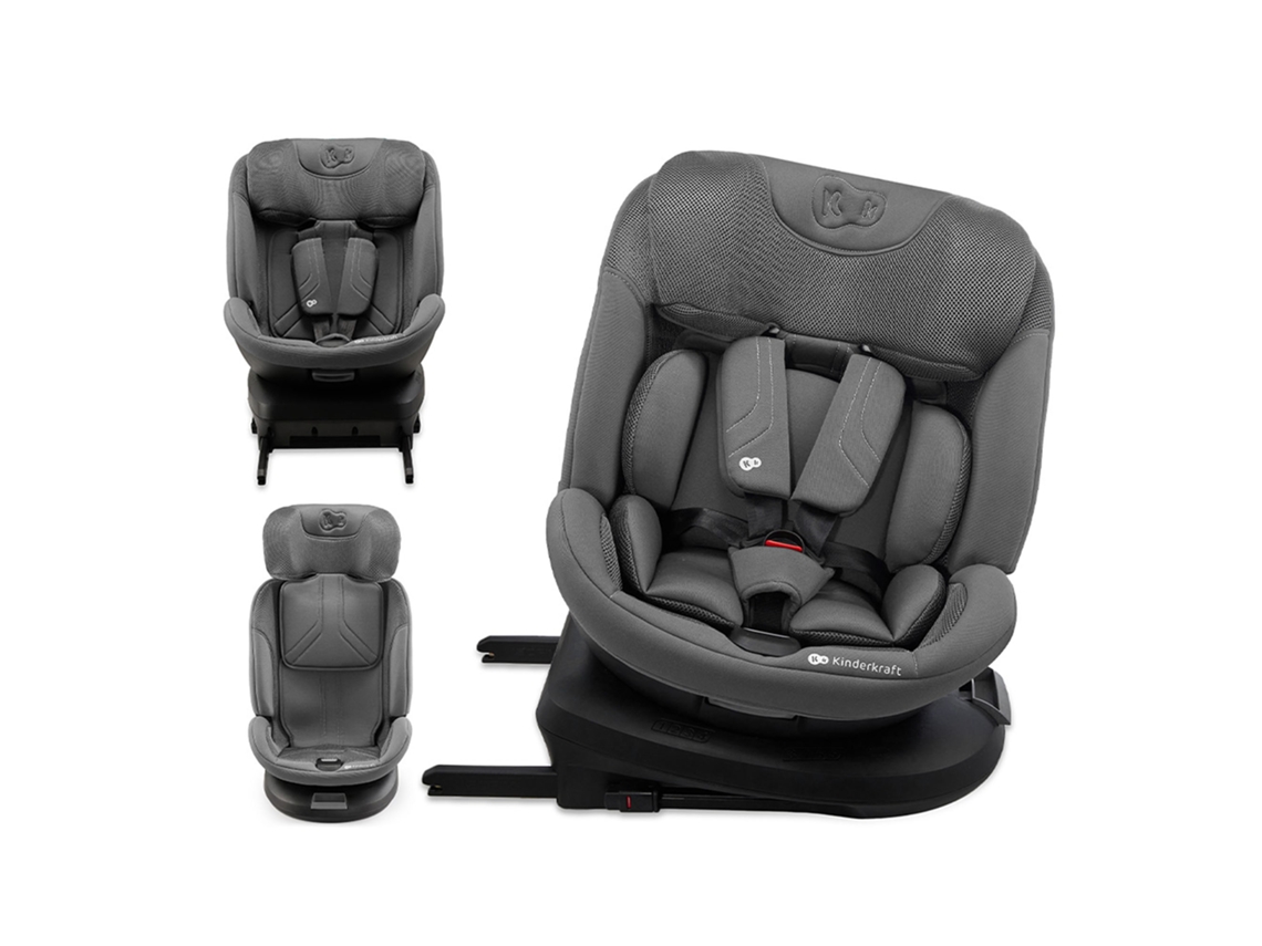 Cadeira Auto Kinderkraft XPEDITION 3 i-Size com EASY SPIN 360°, SPS+ e H-GUARD+, ISOFIX Cinzento