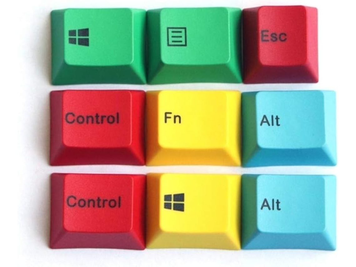 Lurelia Keycaps Estoque Cmyk Profile Key Dye Subbed Fit Cor Pbt Para Teclado Mecânico