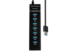Hub Usb 3.0, Hub Usb 3.0 Com Múltiplas Portas, Hub Expansor Usb De 7 Portas Aquaforge