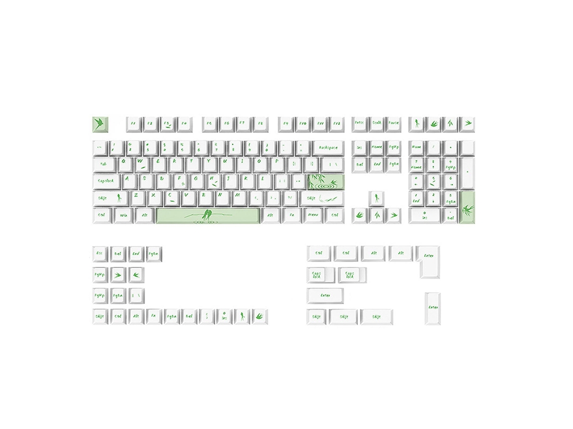 130 Teclas Keycaps Pbt Cereja Switch Keycap Para 61/64/68/87/96/104/108 Layout Diy