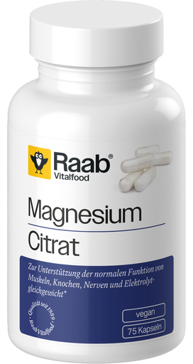 Citrato De Magnesio 840 Mg 75 Veg Caps Raab Vitalfood