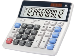 Calculadora de Mesa com Teclas Grandes e Visor Grande de 12 Dígitos BRILVIBERA