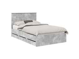 Estrutura de Cama 135x190cm Madeira de Engenharia MAISON EXCLUSIVE