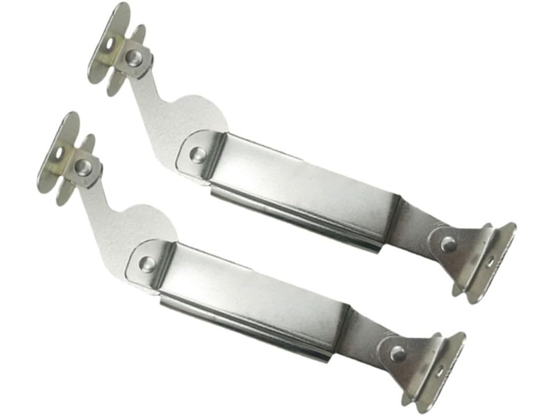 2 Dobradiças De Ferro Prateadas Para Portas Armários, Silenciosas E