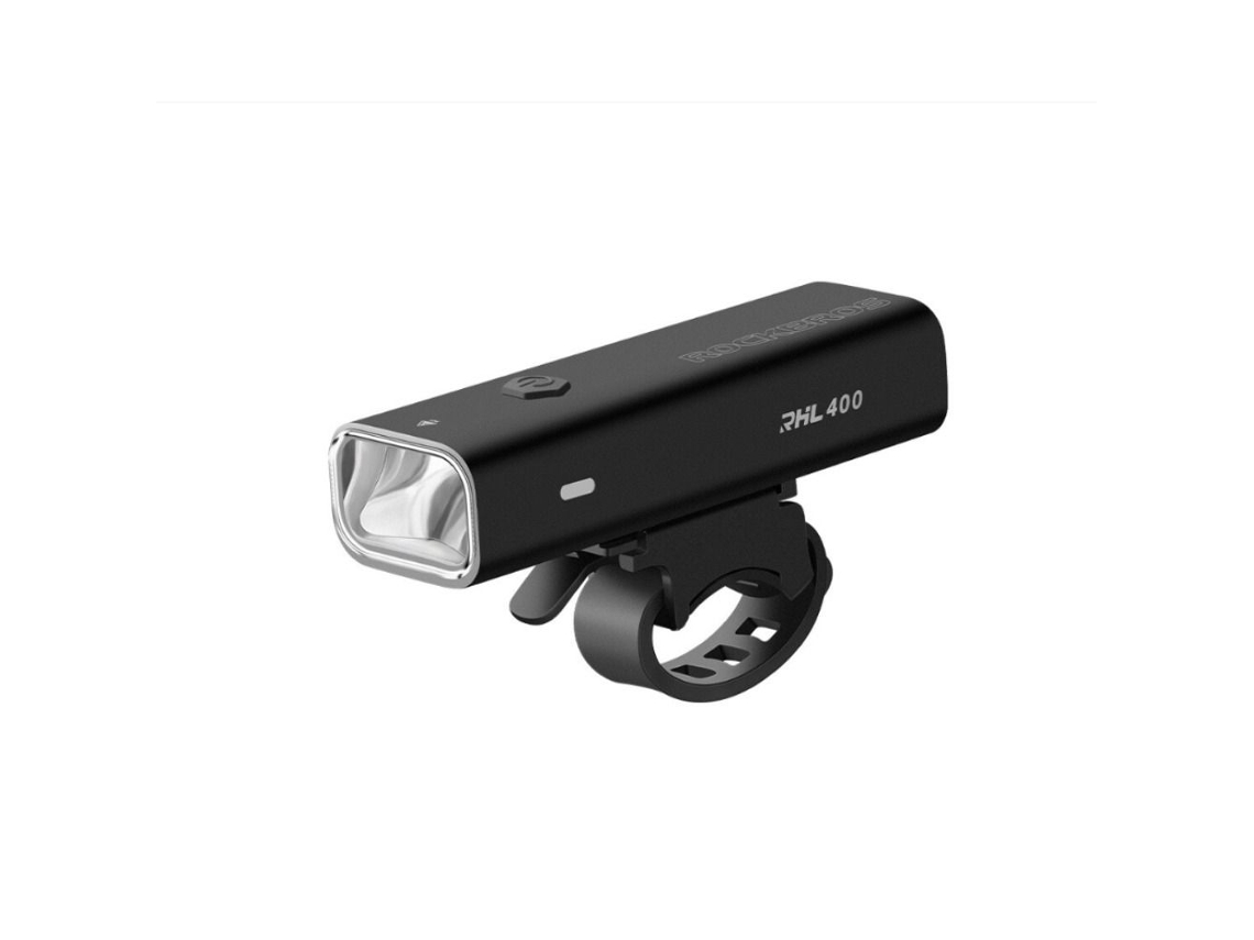 Lanterna Frontal De Bicicleta Recarregável Por Usb Com Sensor, Led - 400 Lumens
