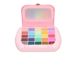 Primerox kit de Maquiagem Real Lavável para Meninas com Sombra Olhos Batom Brilho Labial e Pó