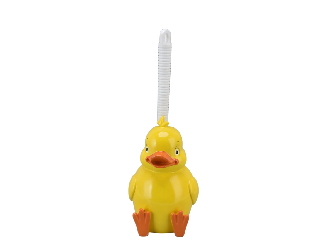 Baok-escova De Vaso Sanitário Pato Amarelo Sem Costura Com Base