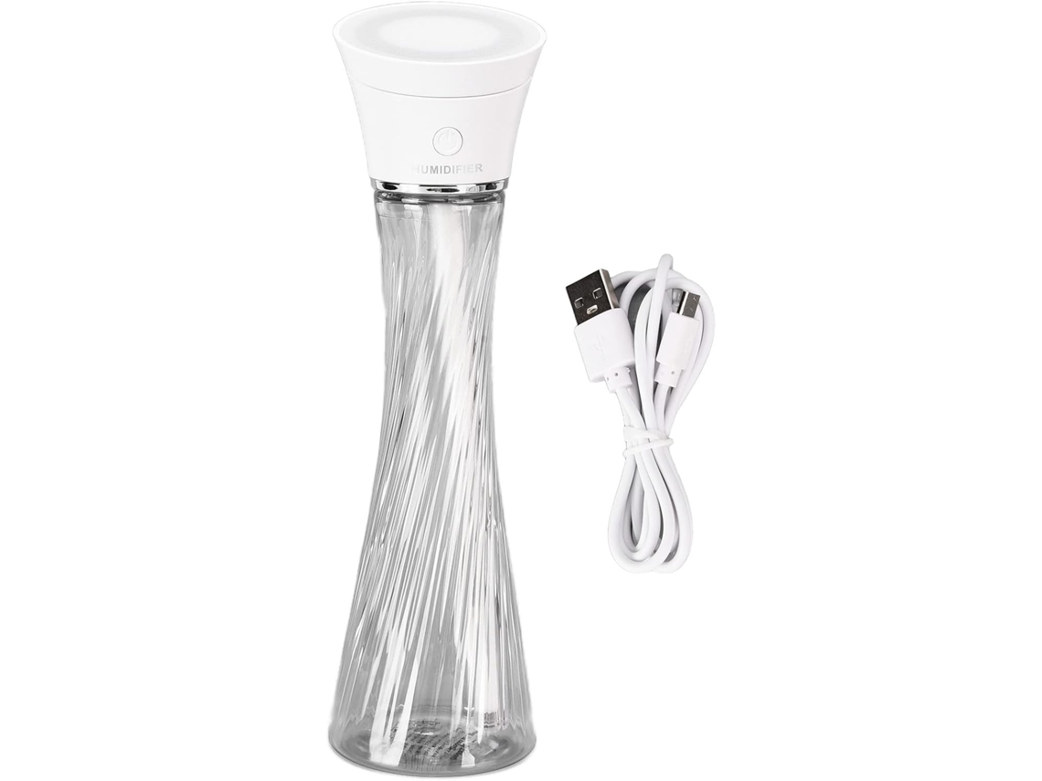 Umidificador Mini De 250 Ml, Portátil, Recarregável Via Usb, Para Uso Pessoal Em Mesa