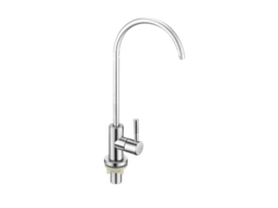 Torneira Filtro De Água Com Rotação 360°, Aço Inox 304, Prata, Conexão 1/2", Cozinha