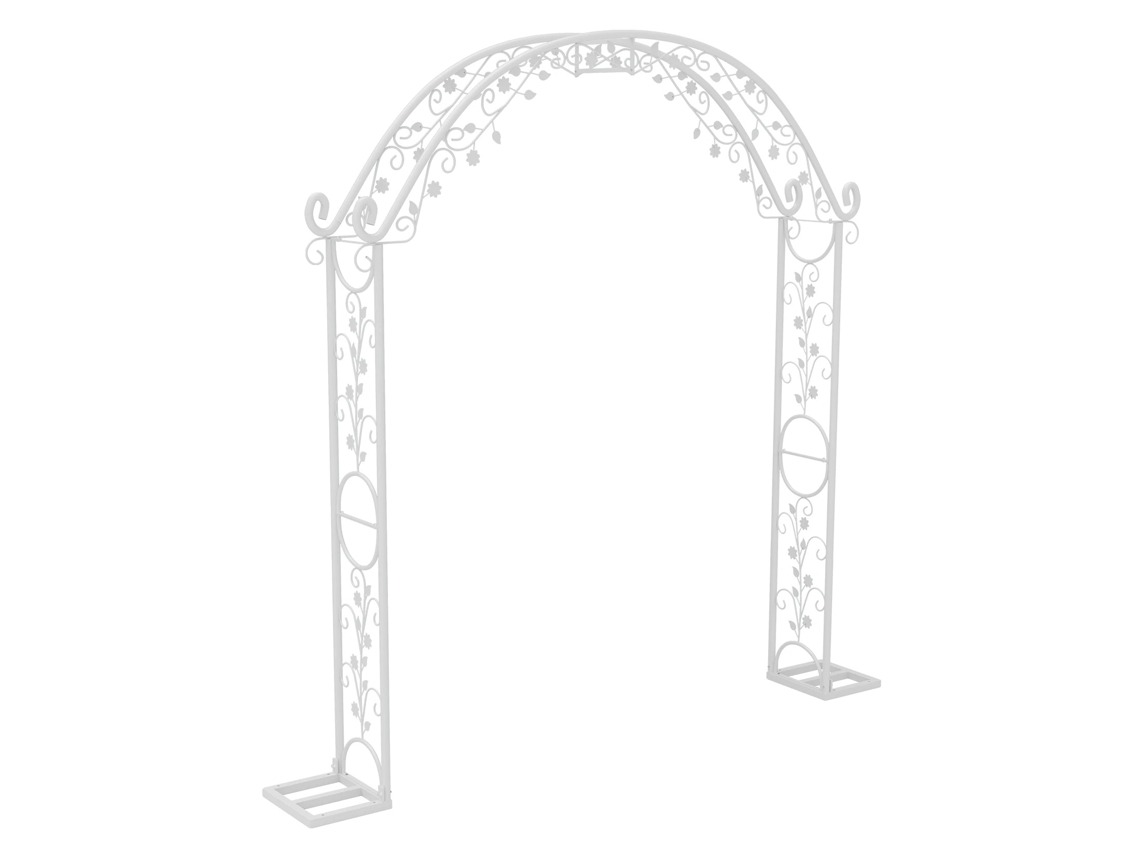 Suporte Para Arco De Casamento, Design Elegante Em Metal, Grande Tamanho, Branco