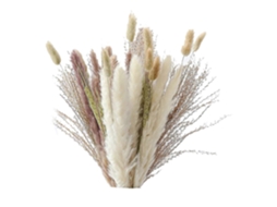 Decoração de grama natural de pampas 40 peças, 45 cm, rabo de coelho branco seco natural, pó de trigo, grama de pampas P Sygo