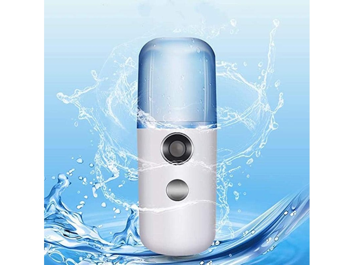 Vaporizador Facial Nano Iônico, Sauna Facial, Spray Facial com Névoa Fria, Portátil e Recarregável Via Usb