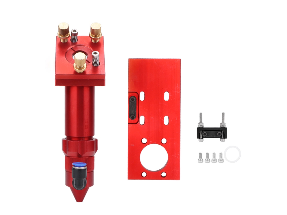 Acessório De Cabeça Laser De Alumínio Vermelho Para Máquina De Gravura Laser Co2 63.5/101.6mm(tipo B)