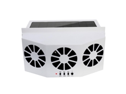 Ventilador Solar para Carro 1200mah Abs - Fonte De Alimentação Aprimorada