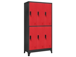 Locker Cabinet, Locker Cabinets Vidaxl Antracite Aço (n/a)