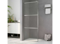 Vidaxl Divisória De Chuveiro 90x195 Cm Vidro Transparente Esg
