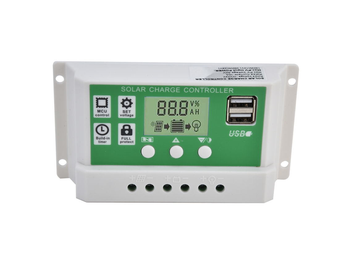 Laxiscreed Controlador De Carregamento Usb Dual Com Controle Pwm Para Painéis Solares