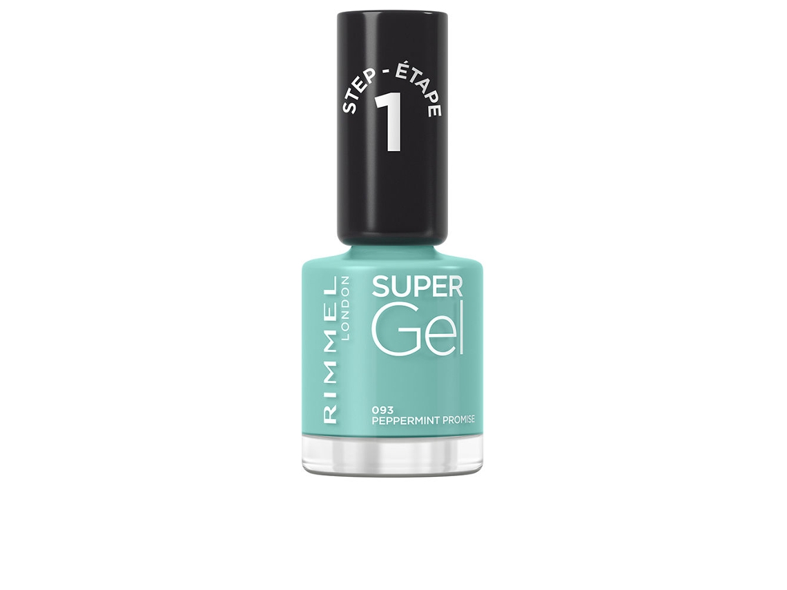 Esmalte Super Gel - Rimmel - 093 Hortelã-pimenta Prometida - Longa Duração - Seca Como Verniz