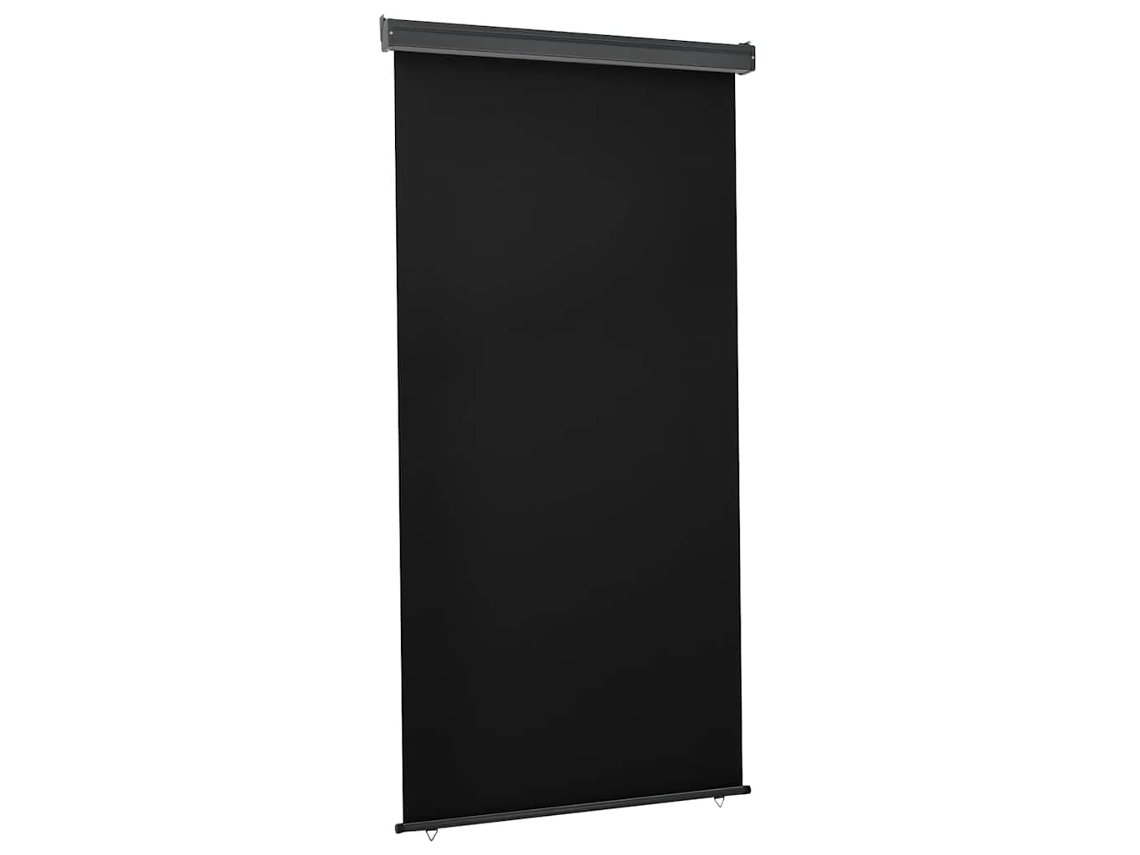 Vidaxl Toldo Lateral Para Varanda 125x250 Cm Preto