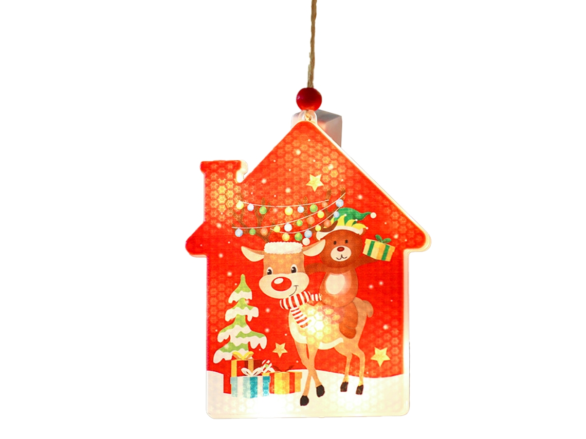 Luz de Natal Pendurada Enfeites de Suspensão de Led de Natal Luz de Natal para Enfeites de Árvore de Natal Decoração de Festa Estilo 6