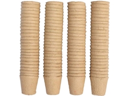 2026 100 Macetas de Semilleros Biodegradables, 8cm, Redondas, Herramientas de Jardinería para El Hogar