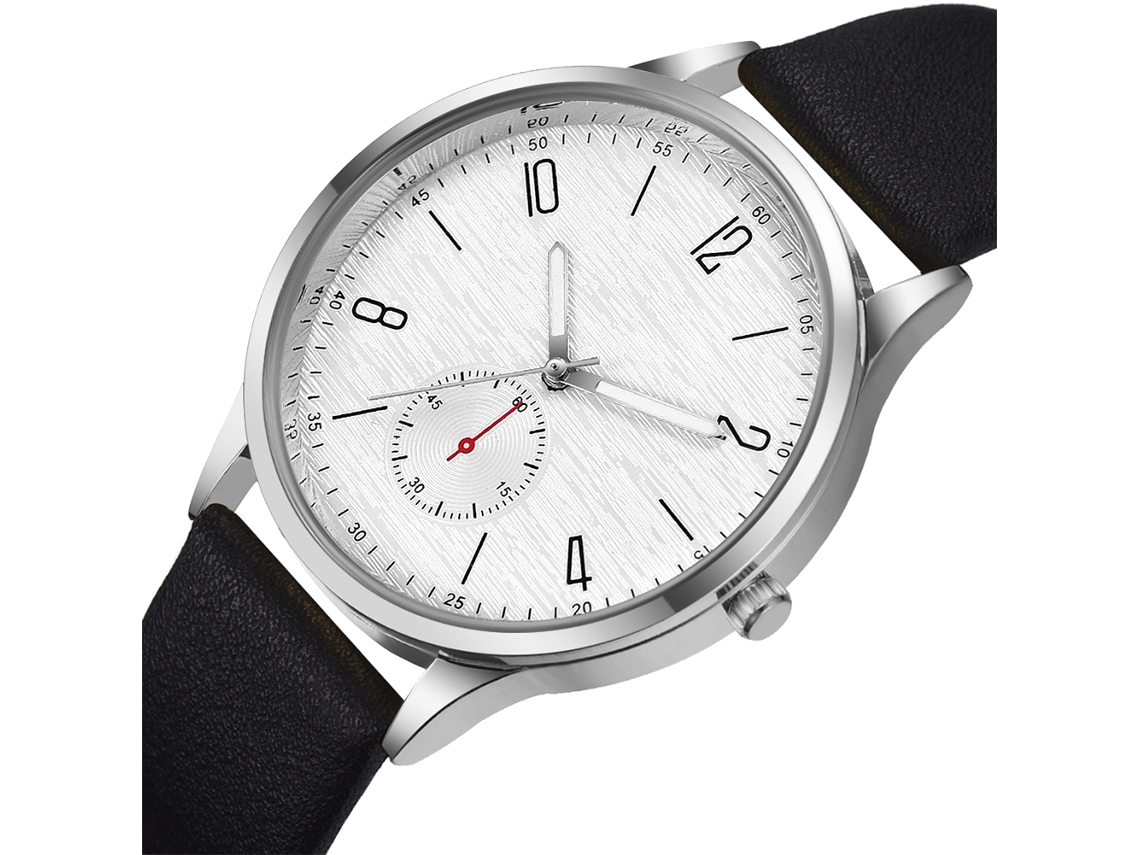 Relógio de Pulso Masculino de Negócio Casual de Quartzo com Pulseira Pu