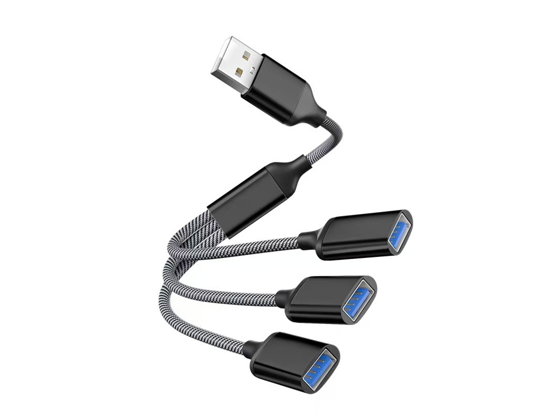 Cabo Divisor Usb 3 em 1, Hub Portátil de Alta Velocidade Viagem STELASPLEN