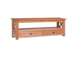 Vidaxl Móvel De Tv 115x30x40 Cm Madeira De Mogno Maciça