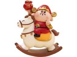 Estátua De Cavalo De Balanço Em Resina Para Decoração De Mesa, Decoração Chinesa Para Casa |