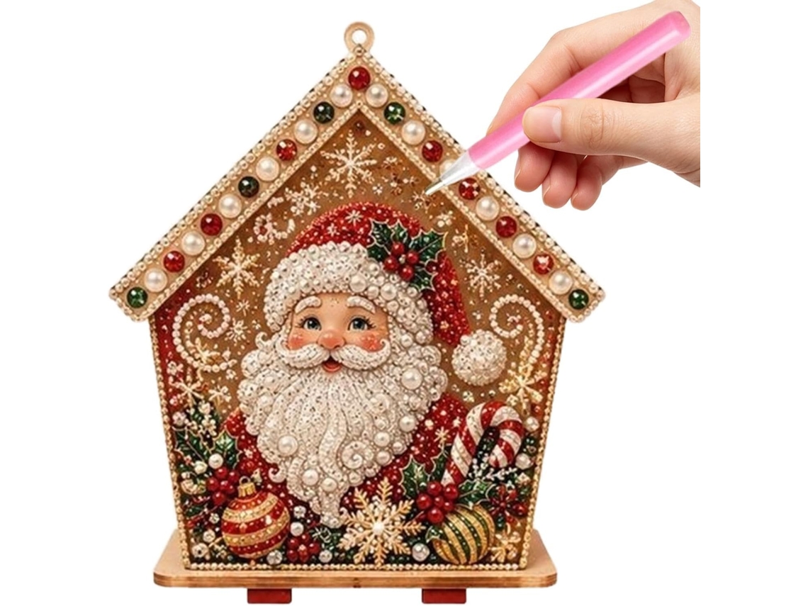 Kit De Arte Com Pérolas Para Decoração De Casa, Feito De Madeira, Emoldurado Com