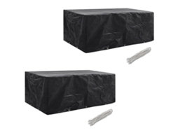 Garden Furniture Cover, Garden Furniture Covers Vidaxl Preto Plástico (229 X 113 X 73 Cm)