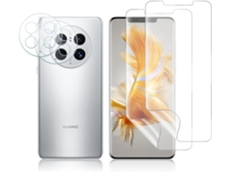 Conjunto De Capas Protetor Ecrãcâmera Alta Sensibilidade Para Huawei Huawei Mate 50 Pro Hongwe. Anti-riscos (4un)