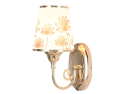 Luminária de Parede Led Moderna e Elegante de Metal com Luz Quente e Interruptor para Cabeceira CHABERLU