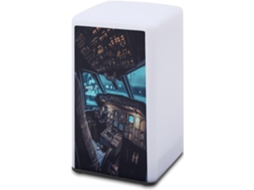 Luminária De Mesa A Bateria Com Estampa Avião Leitura Para Escritório, Quarto, Cuidados Com A Visão E Economia De