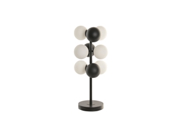 Abajur de Mesa em Metal com Bolas de Vidro, 24x24x68cm ALEXANDRA HOUSE LIVING