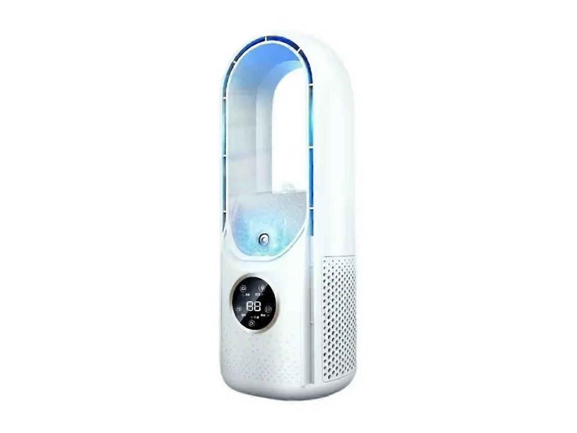 Ventilador de mesa AQUAFORGE Usb, com resfriamento, 3 velocidades, luz led