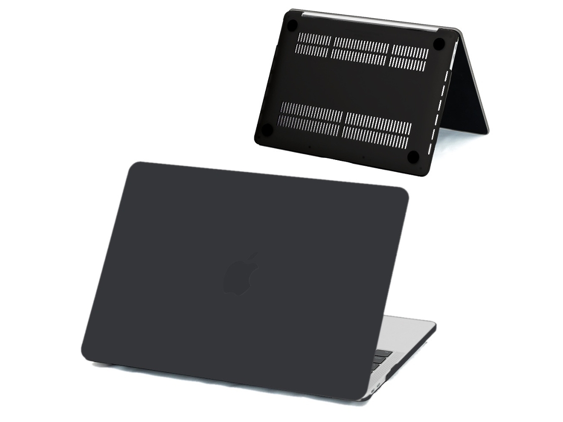 Capa Para Macbook Air 14 Polegadas (a2779/a2918/a3185/a3112) Com Acabamento Fosco, Preto Elysve