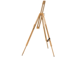 Cavalete Dobrável Madeira Suporta Telas 66/107cm, Estrutura Natural