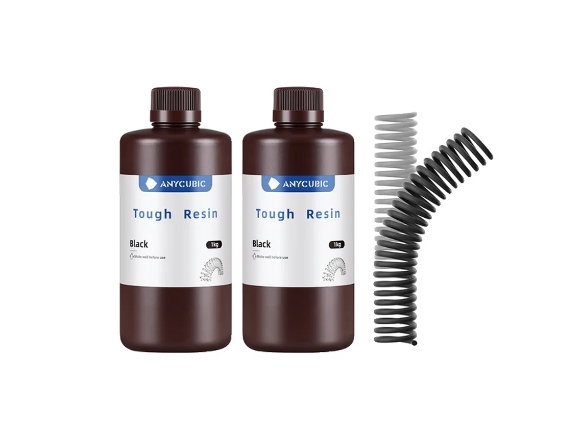 Resina Para Impressora 3d, Material Flexível, Alta Resistência,2kg Preto Oem