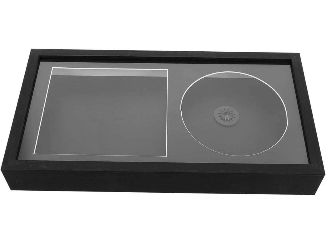 Moldura Vazia Álbum Vinil Suporte Organizador Resistente Ideal Proteger Exibir Discos Parede Transparente GOKOCO