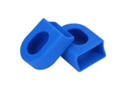 1 Par 2 Peças Capas Suaves Protetoras De Braço Da Manivela Botas Acessório De Bicicleta (azul)