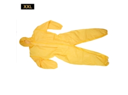 Traje De Proteção Amarelo 3085t Xxl Antiestático Contra Químicos Ácidos Alcalinos Óleos