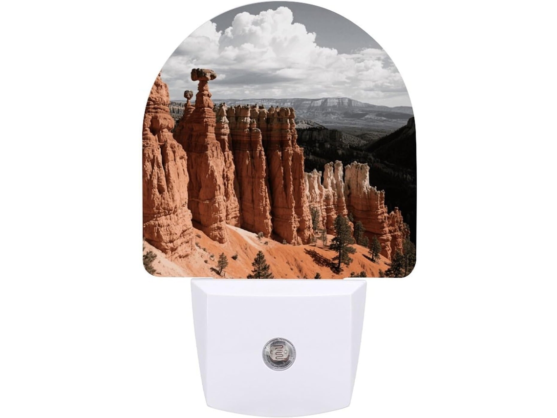 Luminária Noturna De Tomada Bryce Canyon Com Sensor Crepuscular, Led