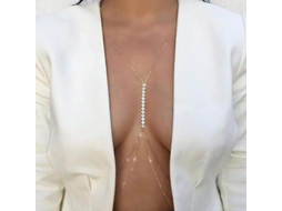 2026-cadena De Bikini De Plata Con Piedras Strass Para Mujer Cadena Corporal Playa Verano Nocheclub Joyería