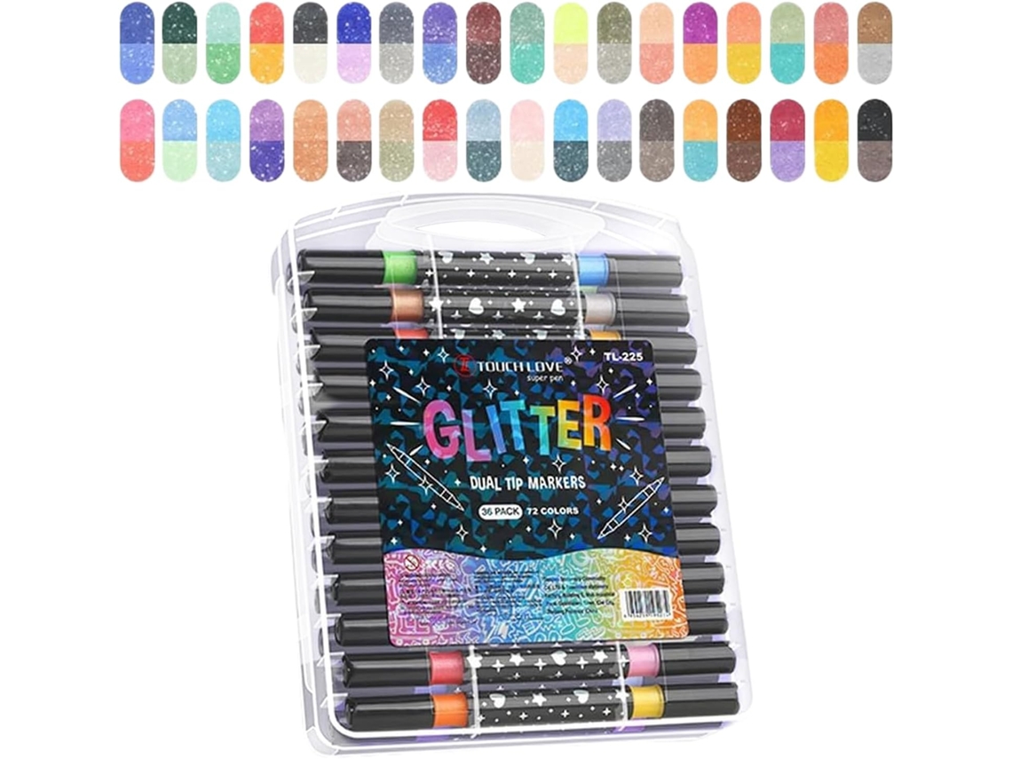 Lápis Artísticos De Ponta Dupla Bright Markers