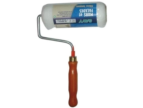 Rolo De Fibra Longa Savy 180 Mm Ideal Para Paredes E Fachadas